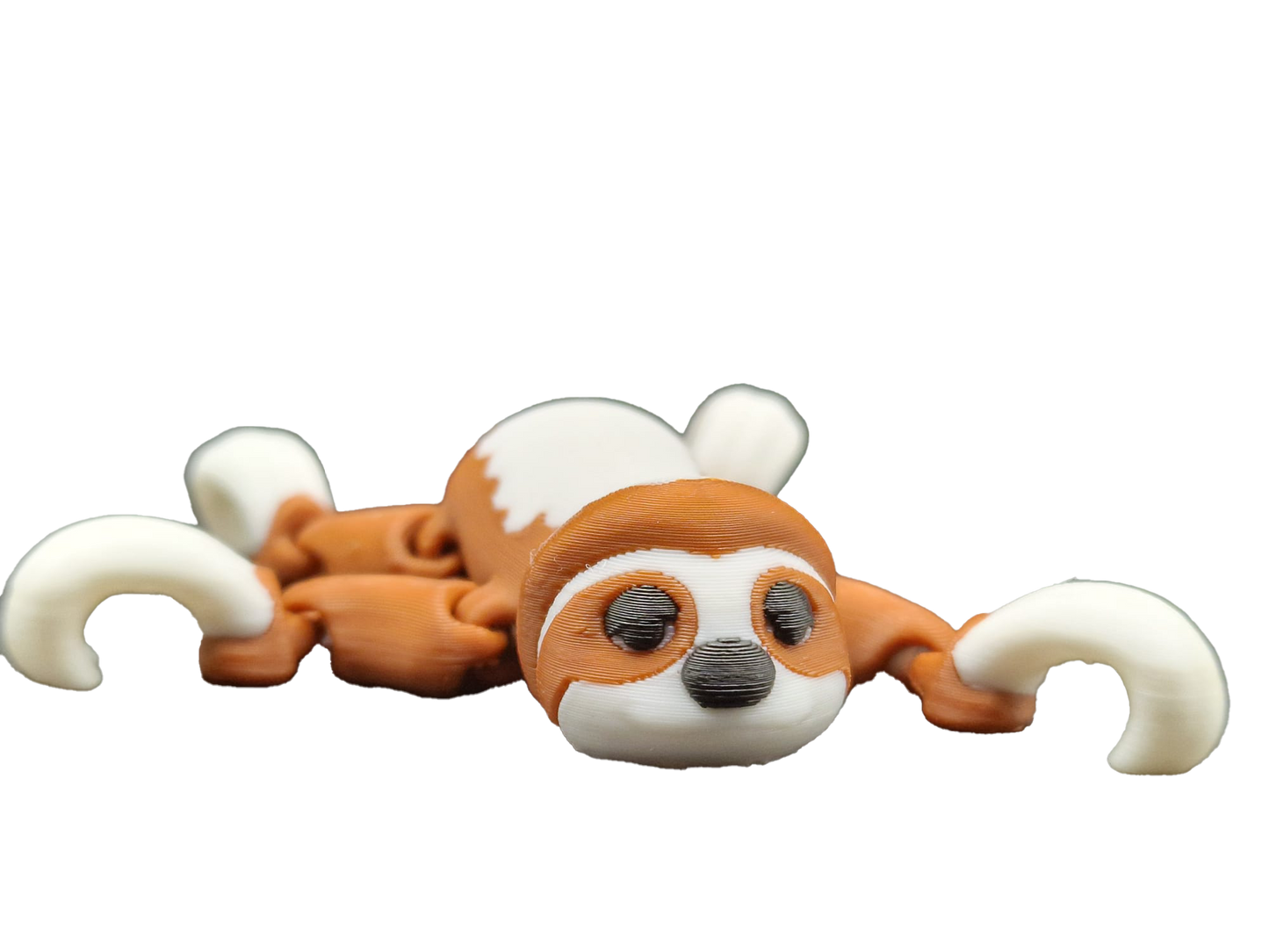 Articulated 3D Printed Slinky Sloth – Flexi Fidget Toy