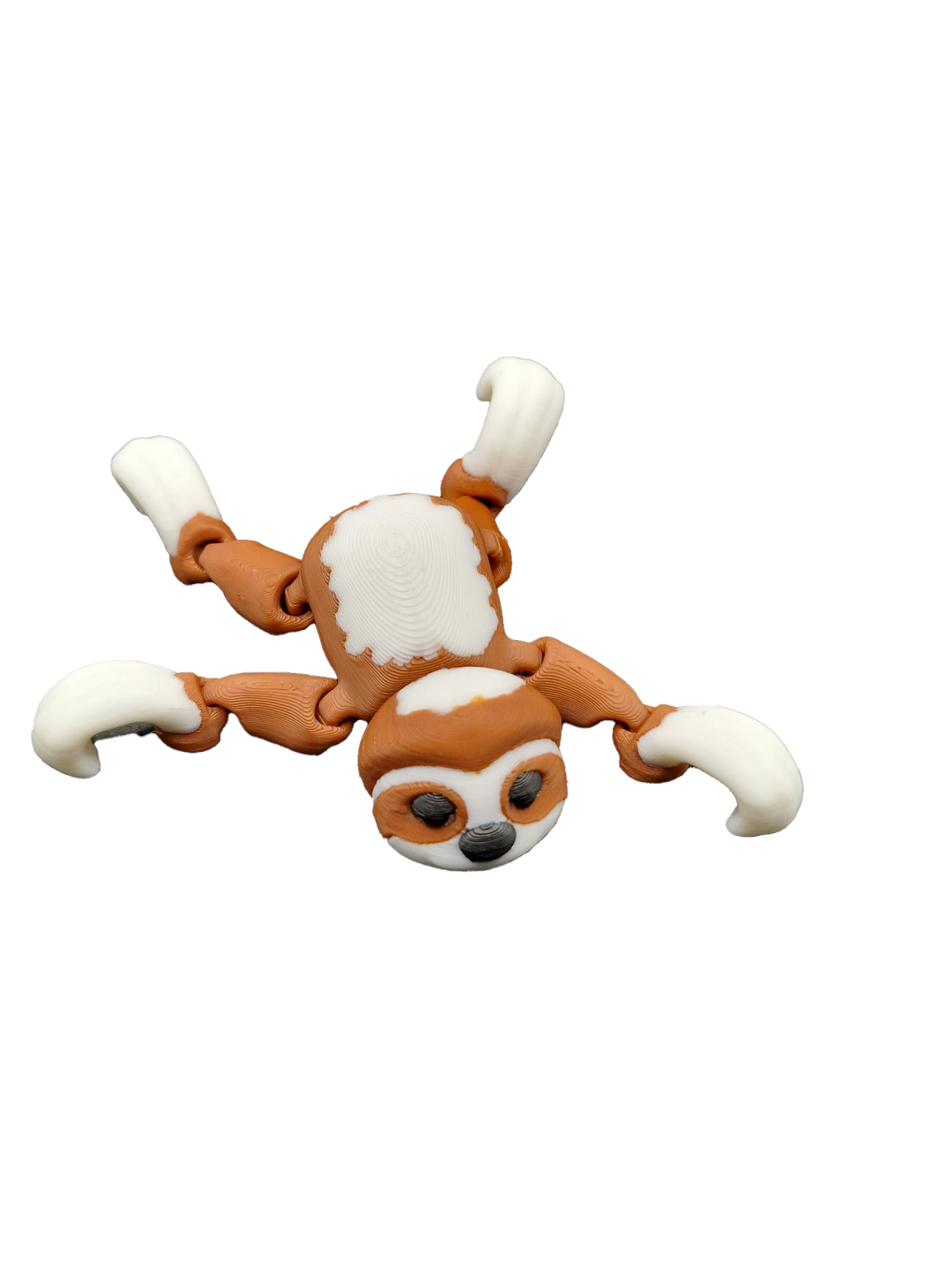 Articulated 3D Printed Slinky Sloth – Flexi Fidget Toy