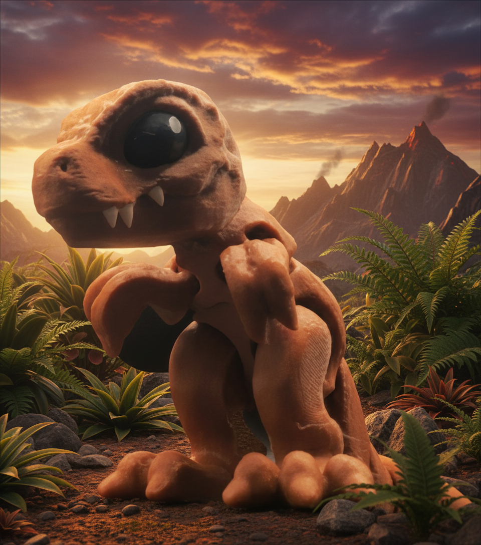 Articulated 3D Printed T-Rex Toy – 6-Inch Flexible Dinosaur for STEM Play by Printlings